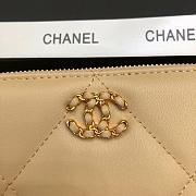 Chanel Long Wallet Beige 6871 Size 19 cm - 4