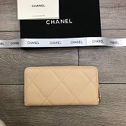Chanel Long Wallet Beige 6871 Size 19 cm - 3