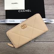 Chanel Long Wallet Beige 6871 Size 19 cm - 2