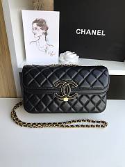 Chanel Flap Bag Black 57275 Size 13 x 4 x 21 cm - 1