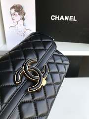 Chanel Flap Bag Black 57275 Size 13 x 4 x 21 cm - 5