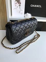 Chanel Flap Bag Black 57275 Size 13 x 4 x 21 cm - 3