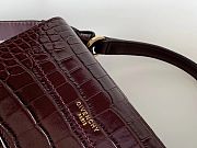 Givenchy Rocodile Embossed Red Wine Size 18 x 13.5 x 7 cm - 5