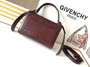 Givenchy Rocodile Embossed Red Wine Size 18 x 13.5 x 7 cm - 2