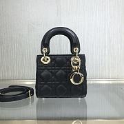 Dior Lady Mini Black 9202 Size 12 x 10 x 5 cm - 1
