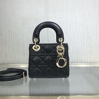 Dior Lady Mini Black 9202 Size 12 x 10 x 5 cm