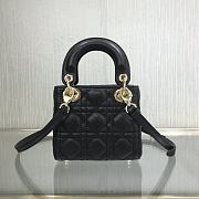 Dior Lady Mini Black 9202 Size 12 x 10 x 5 cm - 5