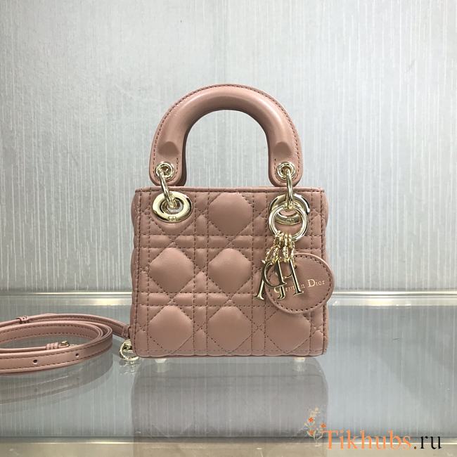 Dior Lady Mini Pink 9202 Size 12 x 10 x 5 cm - 1
