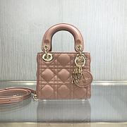 Dior Lady Mini Pink 9202 Size 12 x 10 x 5 cm - 1