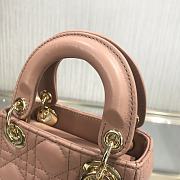 Dior Lady Mini Pink 9202 Size 12 x 10 x 5 cm - 5