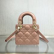 Dior Lady Mini Pink 9202 Size 12 x 10 x 5 cm - 3