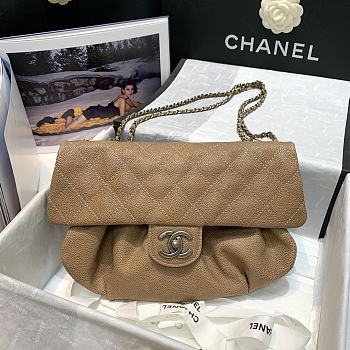 Chanel Vintage Flap Bag Brown 2910 Size 30 x 18 x 4 cm