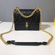 Fendi KAN I Handbag Flap Style Mini Handbag Size 19 cm - 1