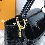 LV Capucines PM Black Size 31 cm  - 5