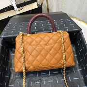 Chanel Coco Grained Calfskin Flap Bag 24cm - 6