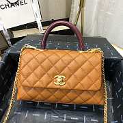Chanel Coco Grained Calfskin Flap Bag 24cm - 5