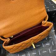 Chanel Coco Grained Calfskin Flap Bag 24cm - 4