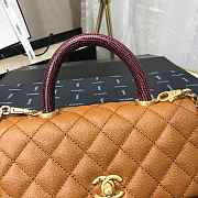 Chanel Coco Grained Calfskin Flap Bag 24cm - 3