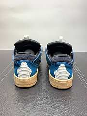 Lanvin Curb Zigzag-Laces Blue Sneakers - 2