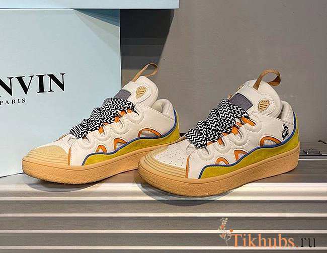 Lanvin Curb Zigzag-Laces Sneakers - 1