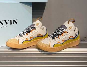 Lanvin Curb Zigzag-Laces Sneakers