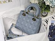 Dior Lady Blue M8013 Size 20 x 16.5 x 8 cm - 3