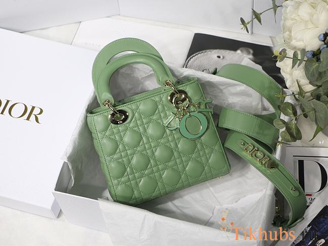 Dior Lady Green M8013 Size 20 x 16.5 x 8 cm - 1