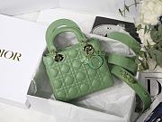 Dior Lady Green M8013 Size 20 x 16.5 x 8 cm - 1