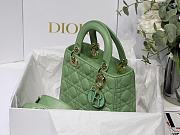 Dior Lady Green M8013 Size 20 x 16.5 x 8 cm - 5