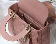 Dior Lady Pink M8013 Size 20 x 16.5 x 8 cm - 6