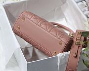 Dior Lady Pink M8013 Size 20 x 16.5 x 8 cm - 3