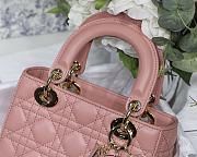 Dior Lady Pink M8013 Size 20 x 16.5 x 8 cm - 4