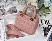 Dior Lady Pink M8013 Size 20 x 16.5 x 8 cm - 5