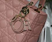 Dior Lady Pink M8013 Size 20 x 16.5 x 8 cm - 6