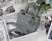 Dior Lady Rock Grey M8013 Size 20 x 16.5 x 8 cm - 1