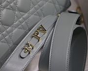 Dior Lady Rock Grey M8013 Size 20 x 16.5 x 8 cm - 4