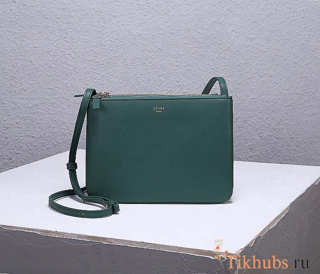 Celine Trio Shoulder Green Bag Size 25 cm - 1