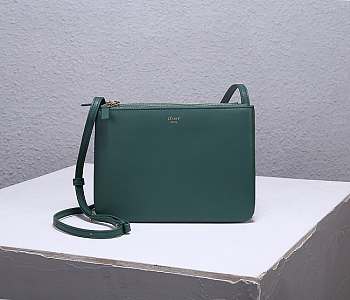 Celine Trio Shoulder Green Bag Size 25 cm