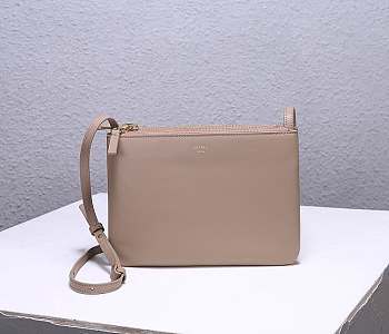 Celine Trio Shoulder Beige Bag Size 25 cm