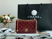 Chanel Woc Red Wine Size 21 cm - 3