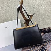 Celine Original Cowhide Black 8869 Size 33 x 22 x 10 cm - 1