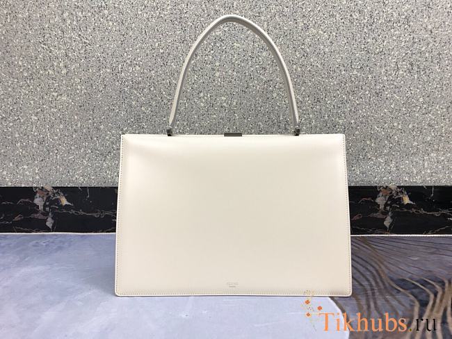 Celine Calfskin Handbag White Size 33 x 22 x 9 cm - 1