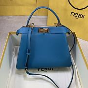 Fendi Peekaboo Iseeu Grow Grass Blue 88N325 Size 33 x 25 x 12 cm - 1