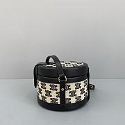 Celine Tambour Bag Black 60062 Size 17 x 12 x 17 cm - 5