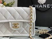 Chanel Tofu Bag White Small 99031 Size 14.5 x 18 x 8 cm - 4