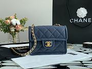 Chanel Tofu Bag Navy Blue Small 99031 Size 14.5 x 18 x 8 cm - 1