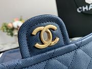 Chanel Tofu Bag Navy Blue Small 99031 Size 14.5 x 18 x 8 cm - 6