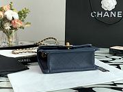 Chanel Tofu Bag Navy Blue Small 99031 Size 14.5 x 18 x 8 cm - 4