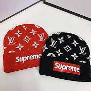 Louis Vuitton Hat Red/ Black - 1