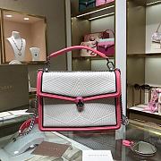 Bvlgari Serpenti Forever White/Pink 286628 Size 24 x 15 x 7 cm - 1